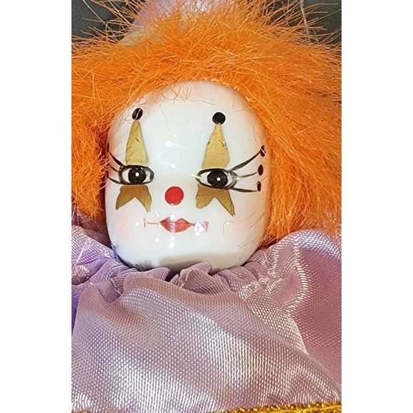 Vintage 1999 Clown Doll Figurine Colletable Petite Pals Artmark - Picture 4 of 5